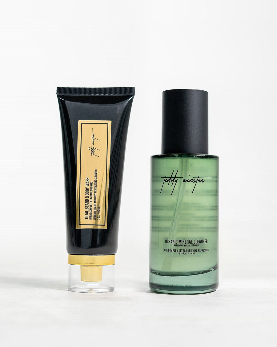 HAIR & BEARD WASH + OCEANIC MINERAL FACIAL CLEANSER