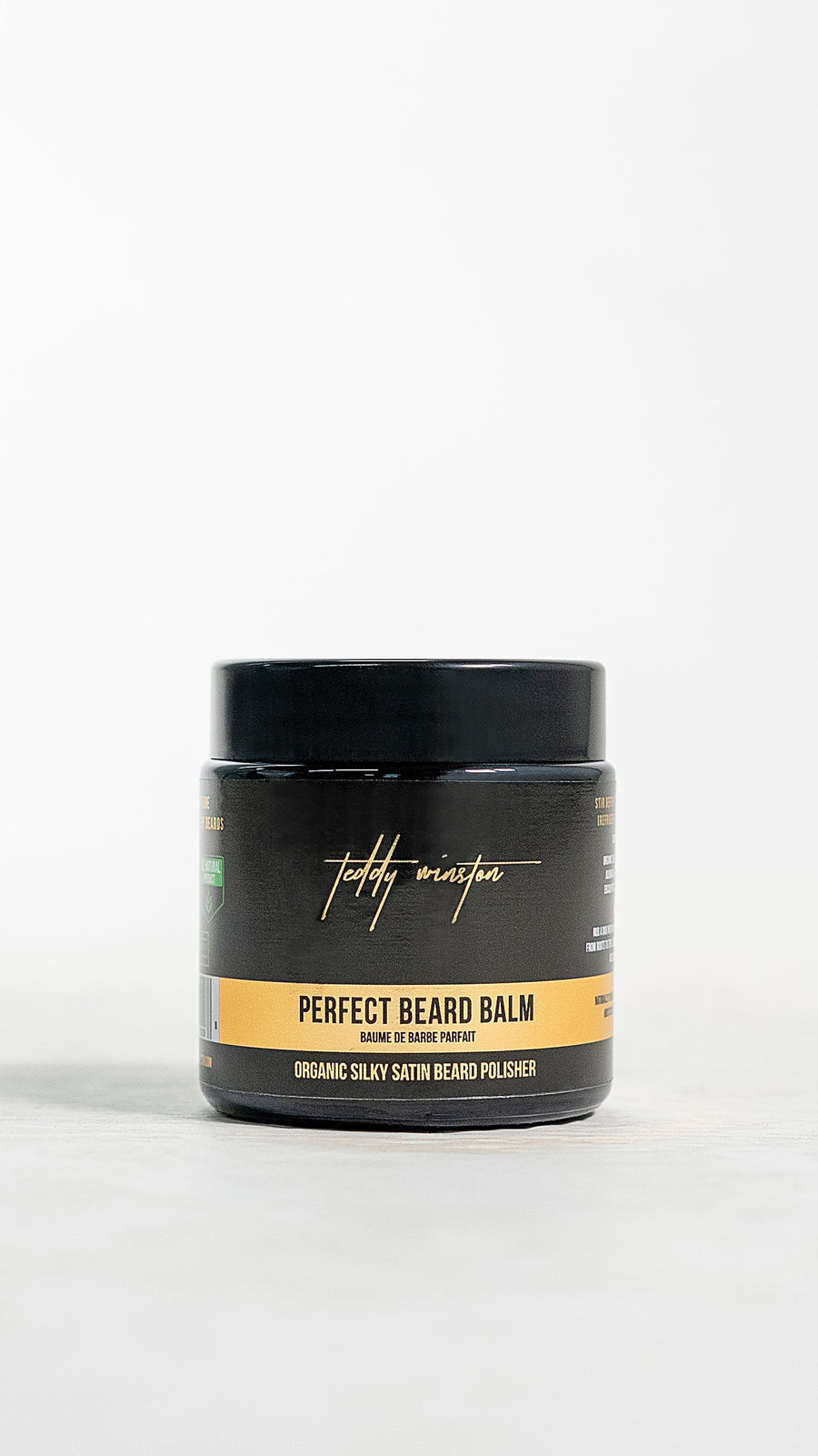 The perfect beard balm for men. An extreme hydrating balm - Thick leave in conditioner without greasy residue + anti bacterial and odor resistant.