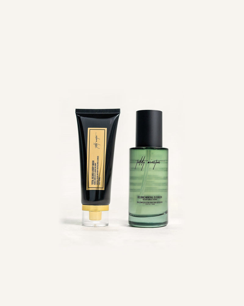HAIR & BEARD WASH + OCEANIC MINERAL FACIAL CLEANSER